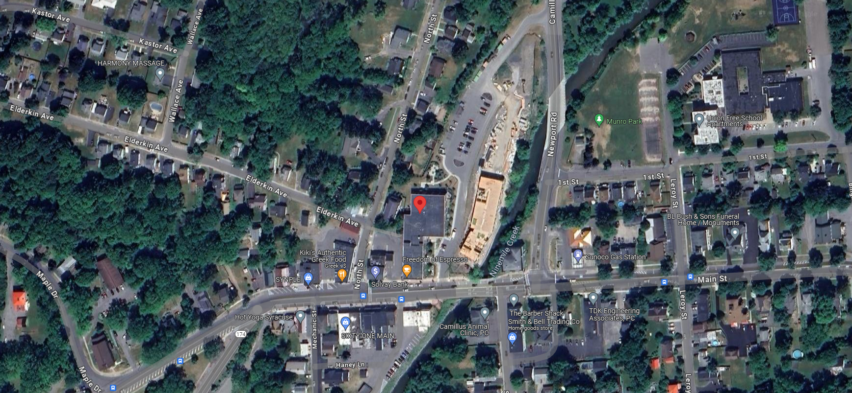 aerial closeup camillus