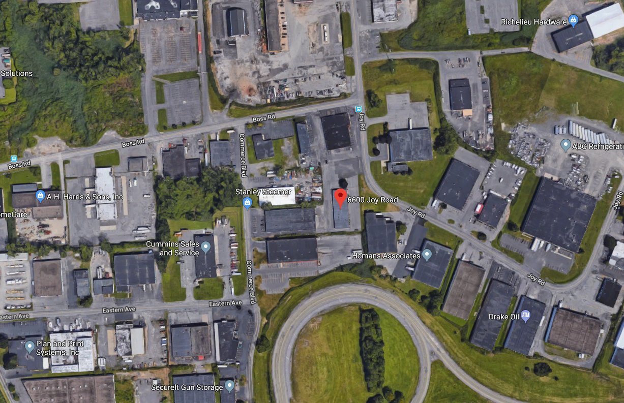 6600 Joy Road map